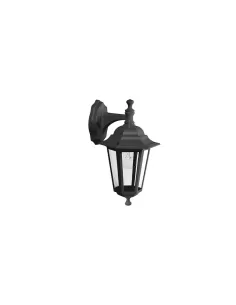 Rosa trade ELT08501 farol hexagonal negro e27 pared